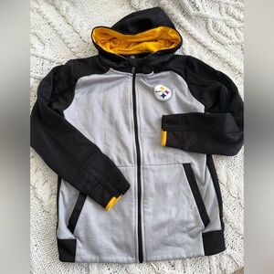 STEELERS zip up hooded sweatshirt